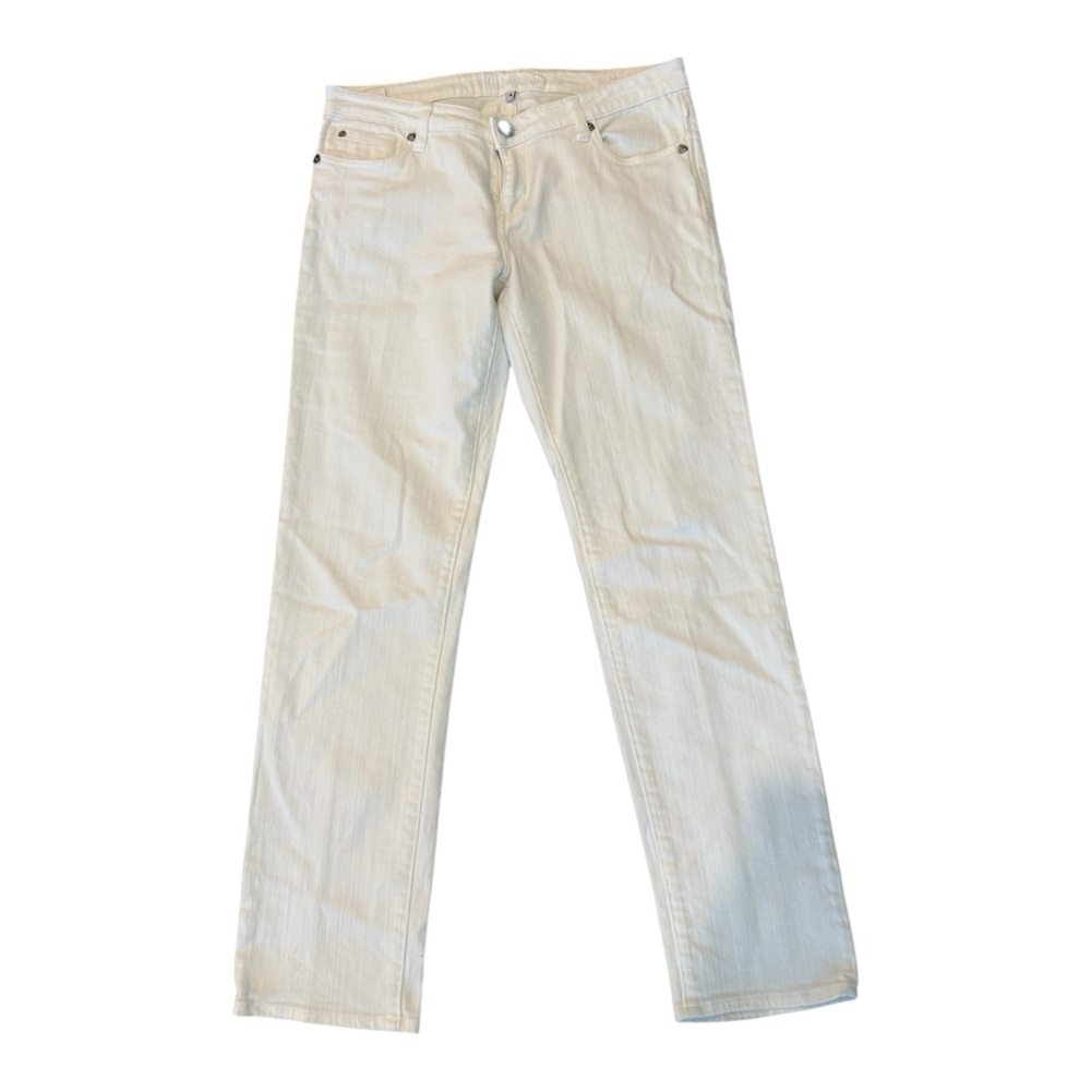 Kut from the Kloth Cream Straight Leg Jeans